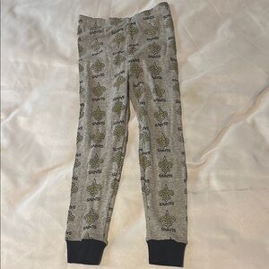 NFL Kids Gray and Black Saints Bottoms